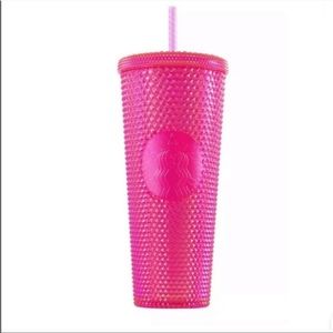 Starbucks Studded Tumbler Cup Pink/Neon NEW